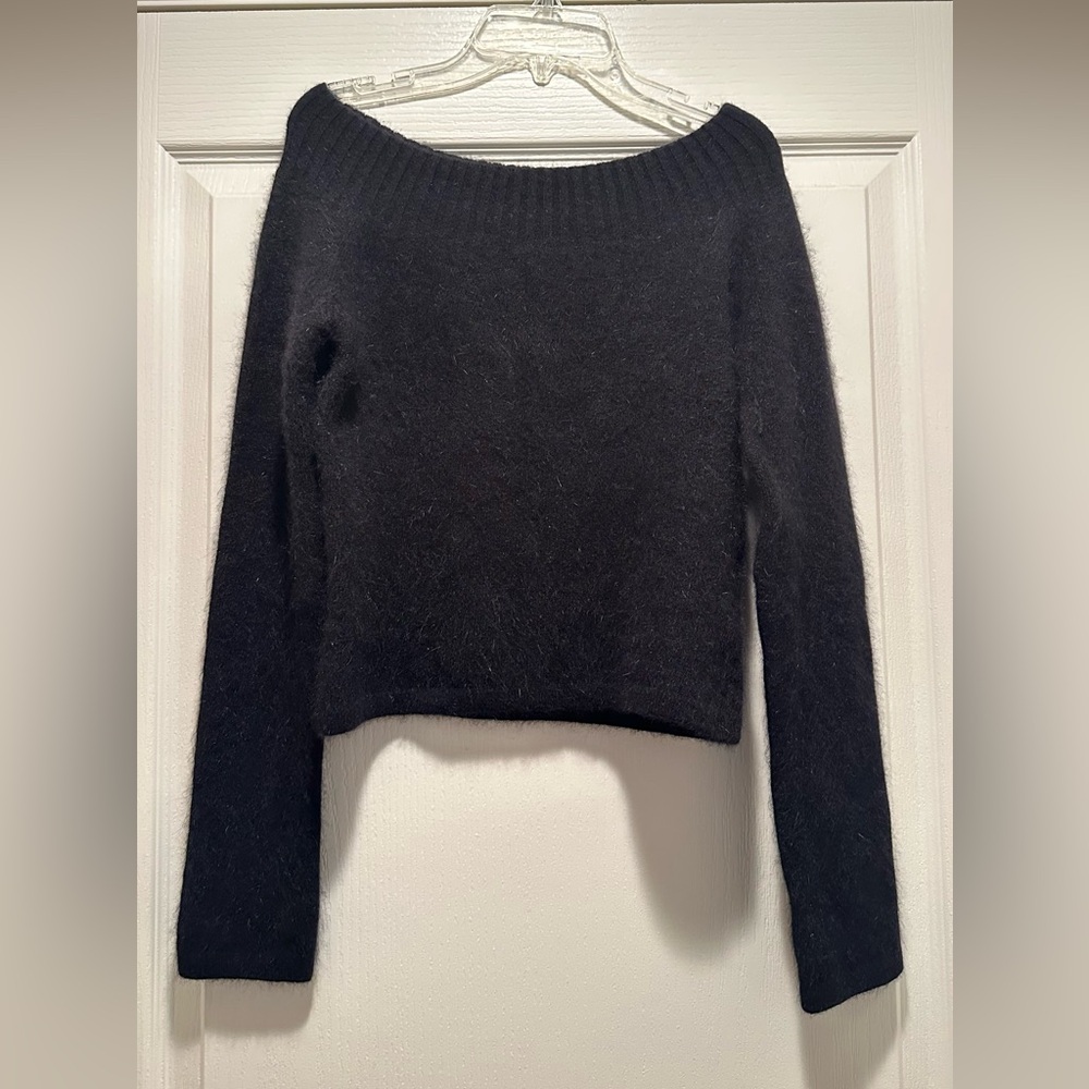Wet Seal Black Off-the-Shoulder Sweater